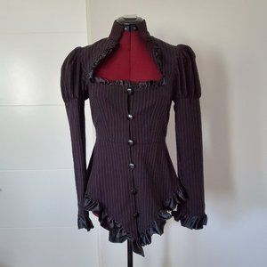 Chic Star Victorian pinstrip jacket SZ small